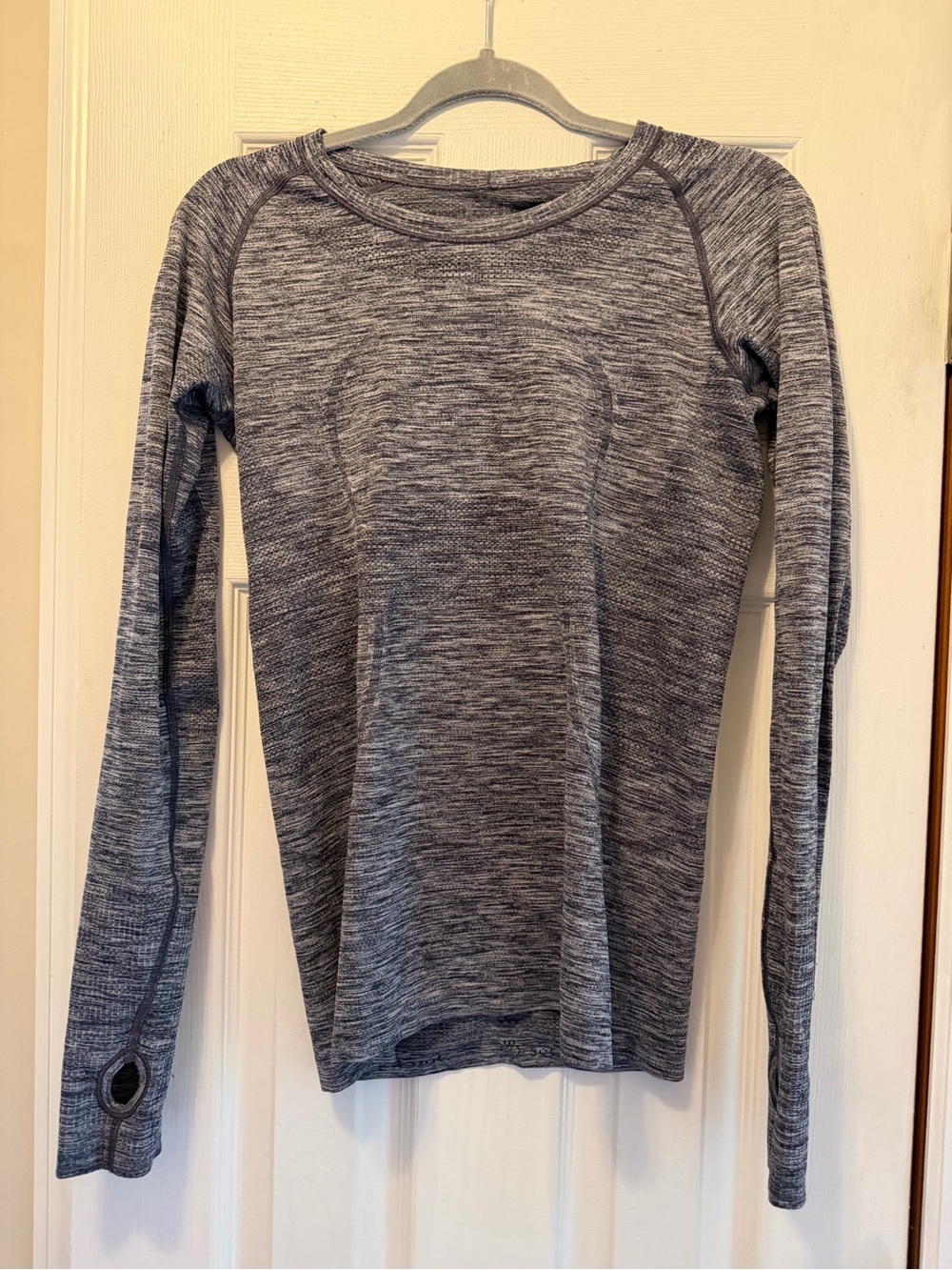 lululemon athletica Heathered Gray Long-Sleeve Performance Tee